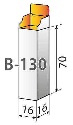 Схема коробочки для флакона 5 мл