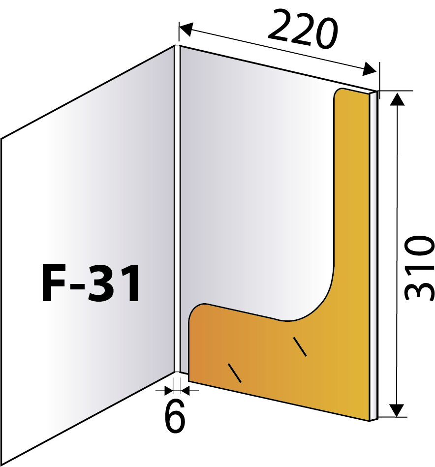 Папка с приклеянным клапаном F-31
