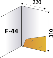 Клапан для папок F-44