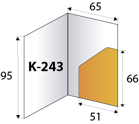 Схема кейхолдера с размерами, арт. K-243