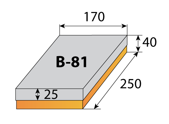 Коробка крышка-дно 250х170х40 мм 