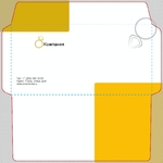 Конверт круги охра