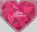 Розовая валентинка