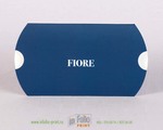коробка пирожок для ювелирных украшений из королевско синего софт тача