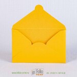 Ярко-желтый металлизированный конвертик 95х60 мм