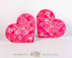 Открытка валенатинка розовой сердце для рекламной компании