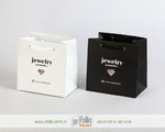 пакеты для ювелирного бренда белый и черный с логотипом